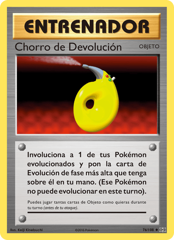 Chorro de Devolución, carta 76 di Evoluciones
