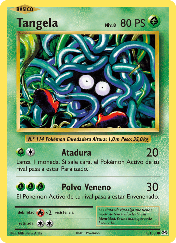 Tangela, carta 8 de Evoluciones