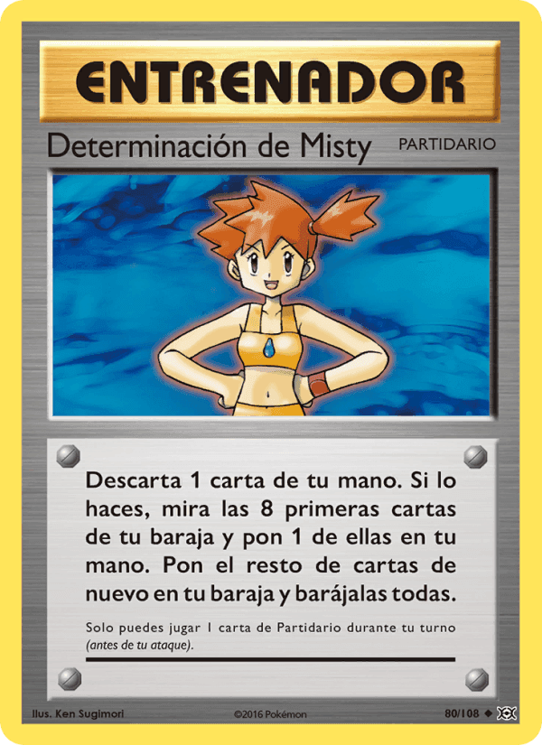 Determinación de Misty, carta 80 de Evoluciones