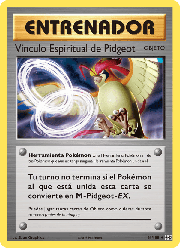 Vínculo Espiritual de Pidgeot, carta 81 de Evoluciones