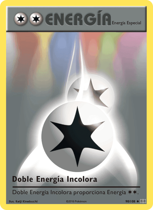 Doble Energía Incolora, card 90 from Evoluciones