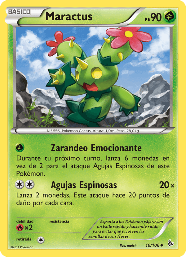 Maractus, carta 10 di Destellos de Fuego