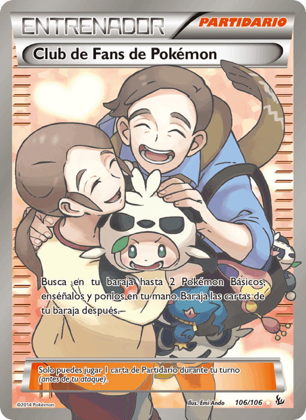 Club de Fans de Pokémon, carte 106 de Destellos de Fuego