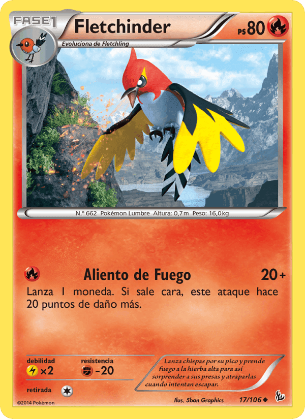 Fletchinder, carta 17 de Destellos de Fuego