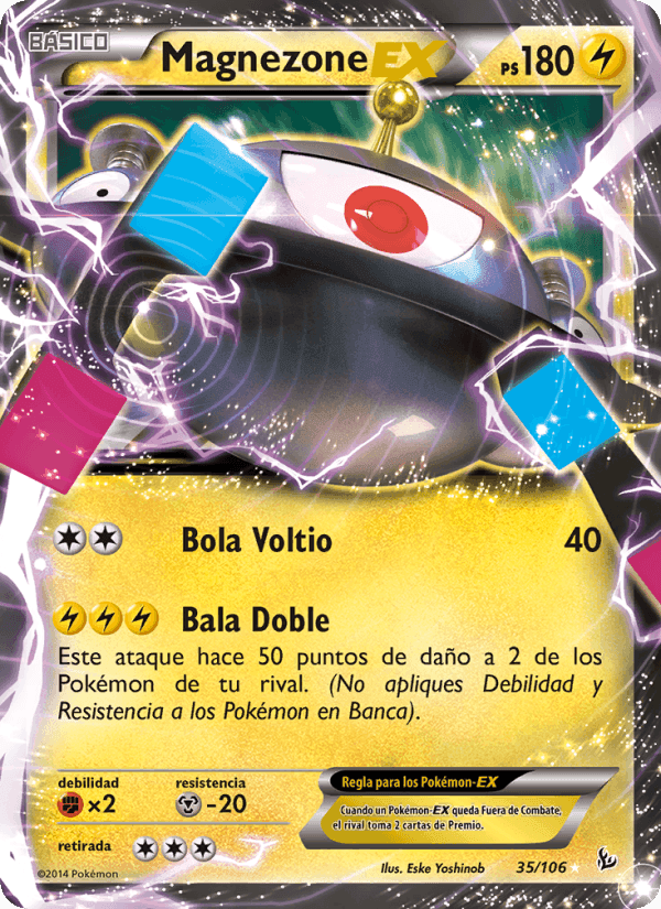 Magnezone EX, carta 35 de Destellos de Fuego