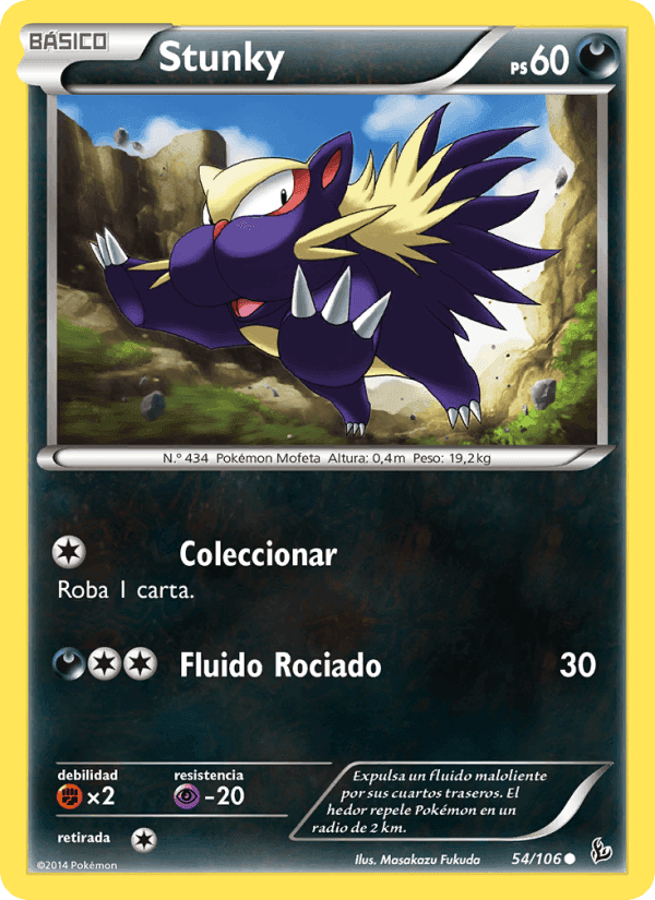 Stunky, carta 54 de Destellos de Fuego