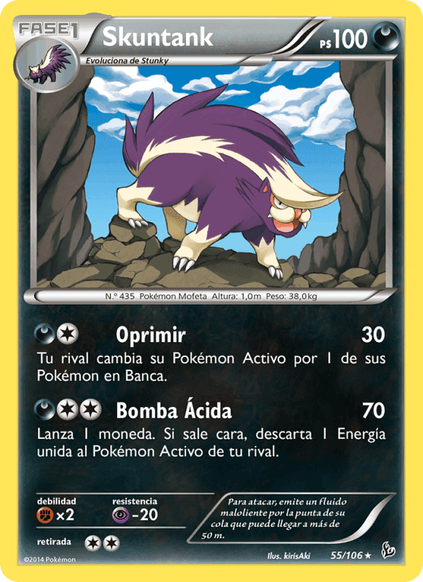 Skuntank, carta 55 di Destellos de Fuego