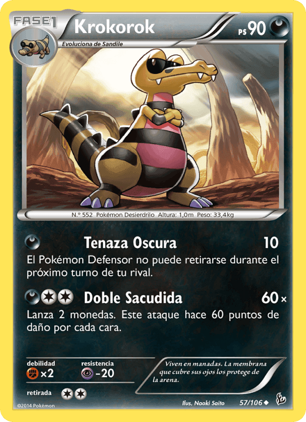 Krokorok, carta 57 de Destellos de Fuego