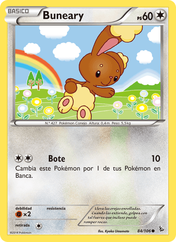 Buneary, carta 84 di Destellos de Fuego