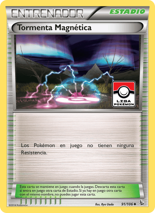 Tormenta Magnética, card 91 from Destellos de Fuego