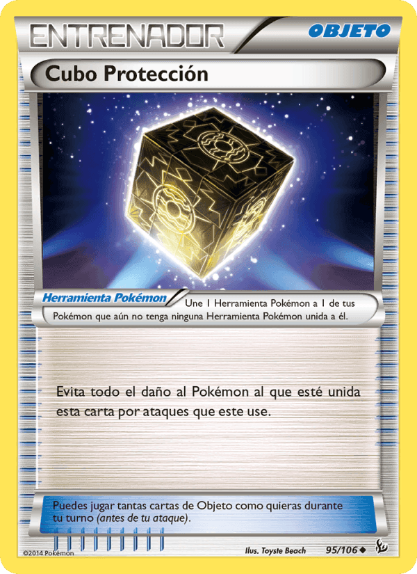 Cubo Protección, card 95 from Destellos de Fuego