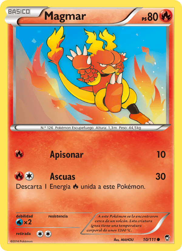 Magmar, carta 10 de Puños Furiosos
