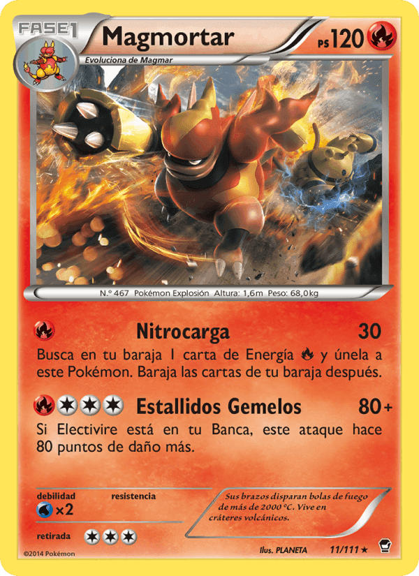 Puños Furiosos の 11 番、Magmortar