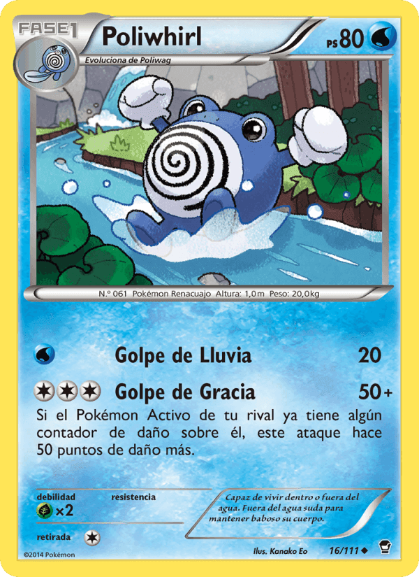 Poliwhirl, carta 16 di Puños Furiosos