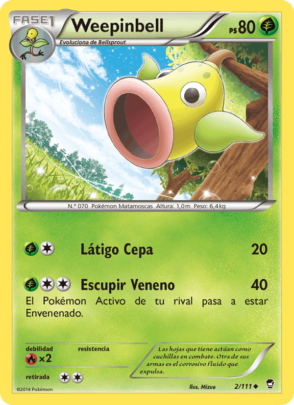 Weepinbell, carta 2 de Puños Furiosos