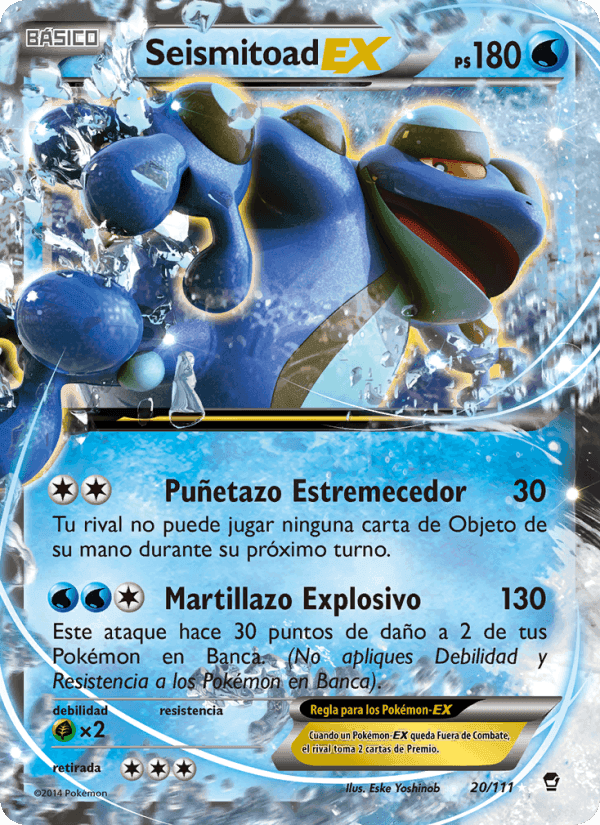 Seismitoad EX, carta 20 de Puños Furiosos