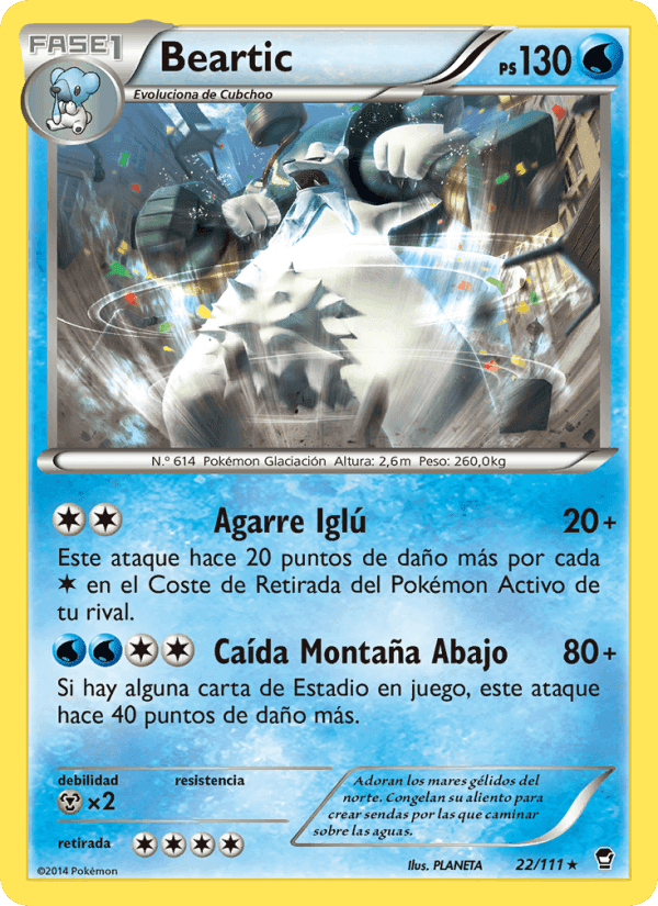 Beartic, carte 22 de Puños Furiosos