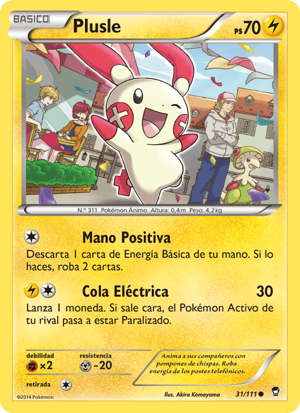 Plusle, carta 31 de Puños Furiosos