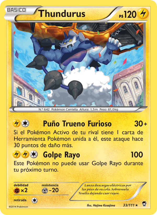 Thundurus, carte 33 de Puños Furiosos