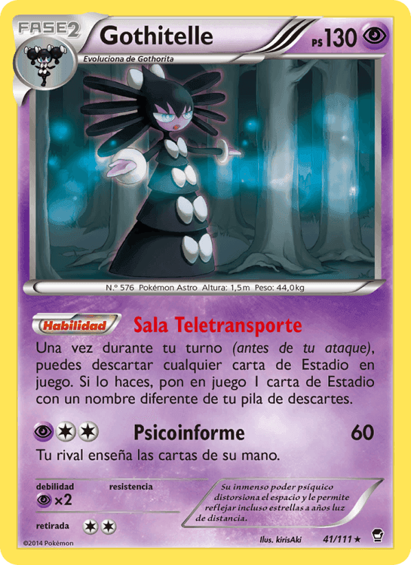 Gothitelle, carta 41 de Puños Furiosos