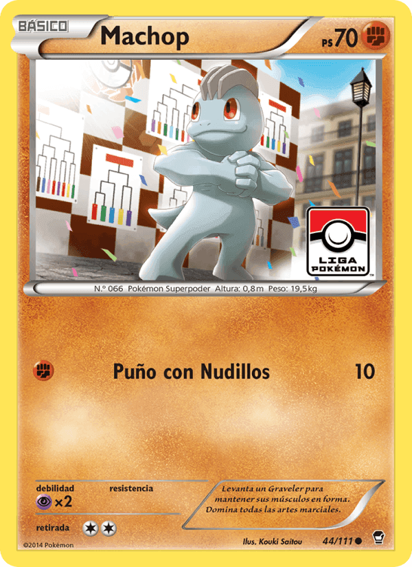 Machop, carta 44 de Puños Furiosos