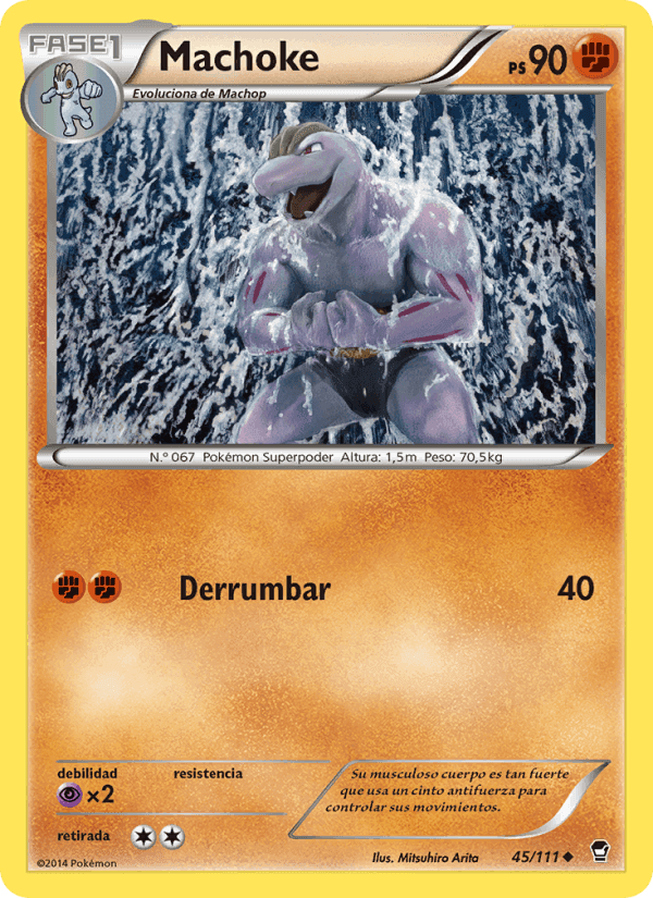 Machoke, carta 45 di Puños Furiosos