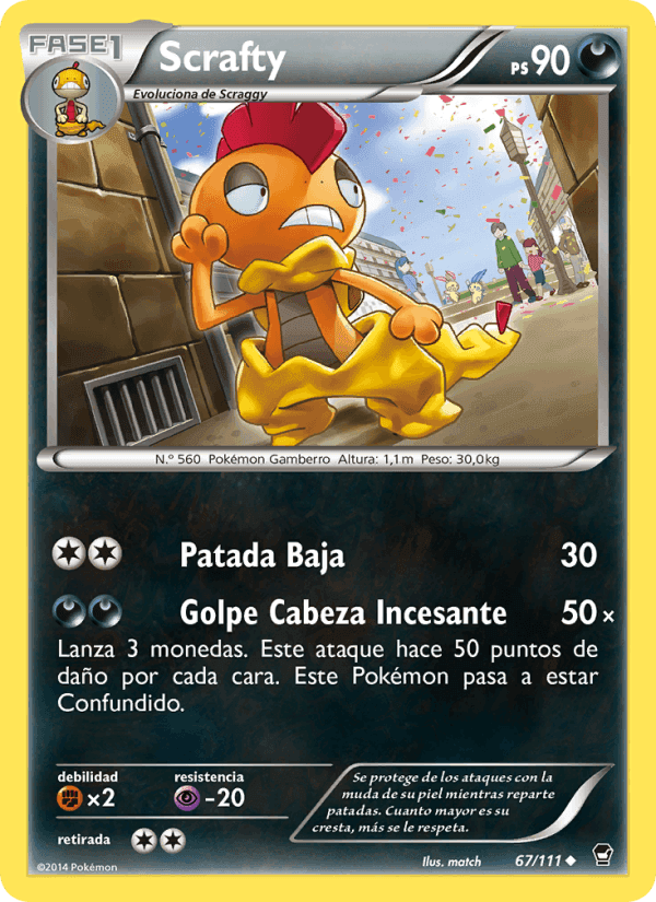 Scrafty, carta 67 de Puños Furiosos