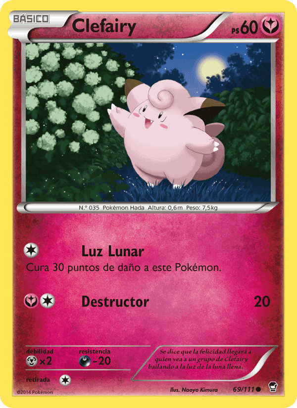 Clefairy, carta 69 de Puños Furiosos