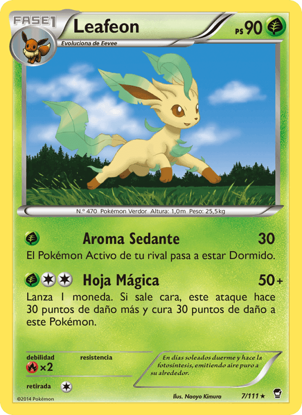 Leafeon, carta 7 de Puños Furiosos