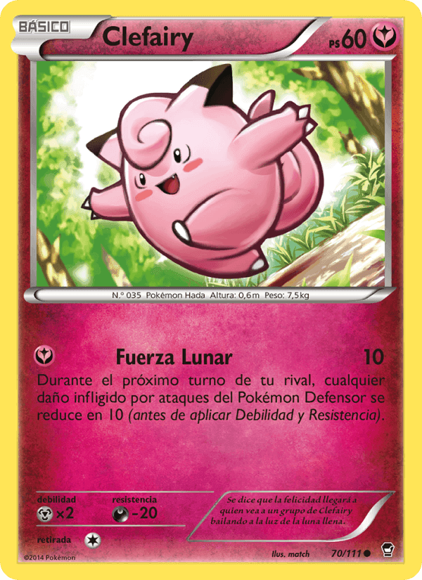 Clefairy, card 70 from Puños Furiosos