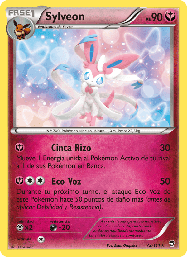 Sylveon, carta 72 de Puños Furiosos