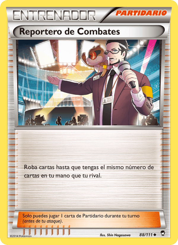 Reportero de Combates, carta 88 de Puños Furiosos