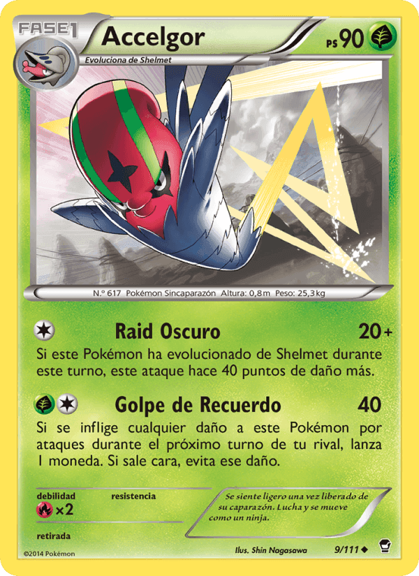 Accelgor, carta 9 de Puños Furiosos