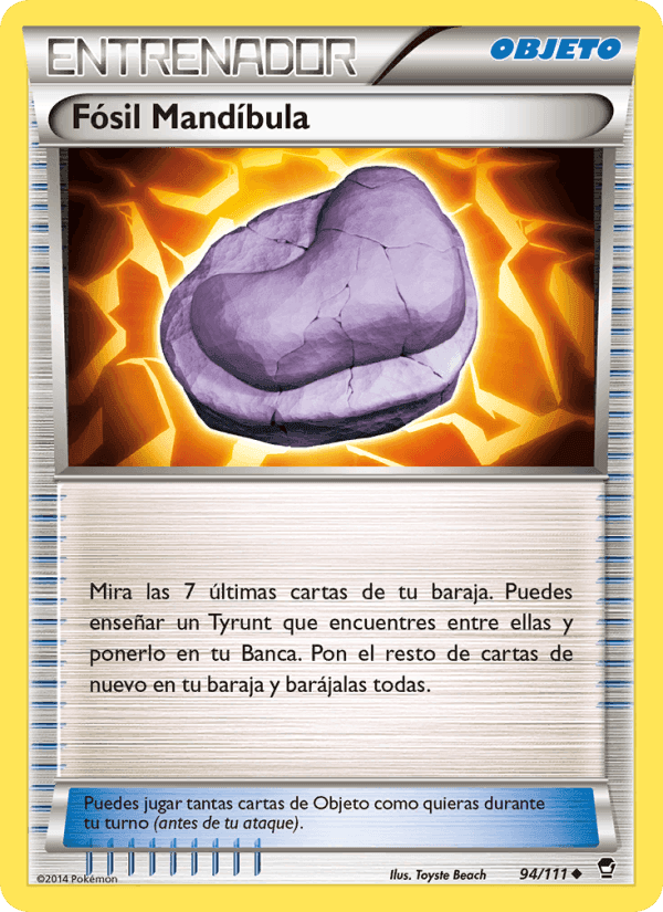 Fósil Mandíbula, carta 94 de Puños Furiosos