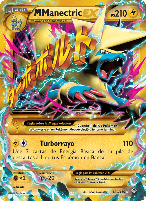 M-Manectric EX, card 120 from Fuerzas Fantasmales