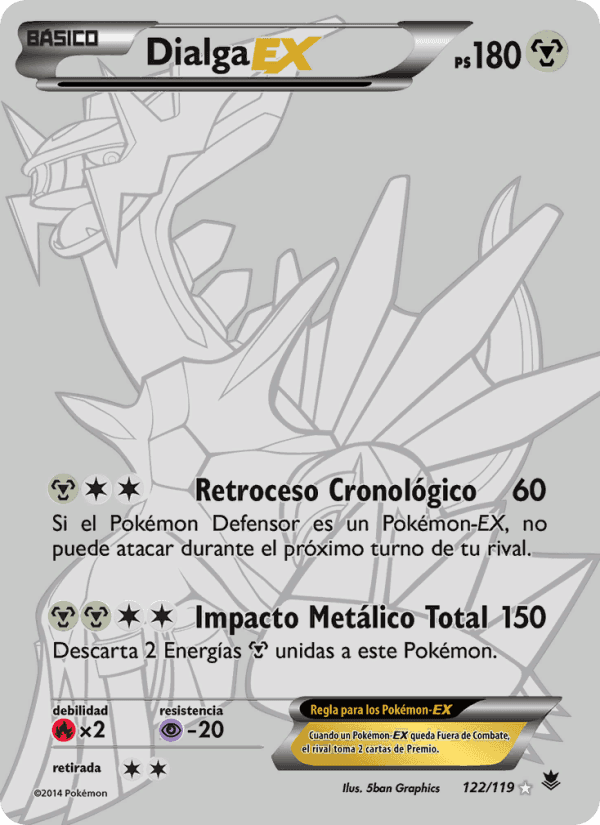 Dialga EX, carta 122 de Fuerzas Fantasmales
