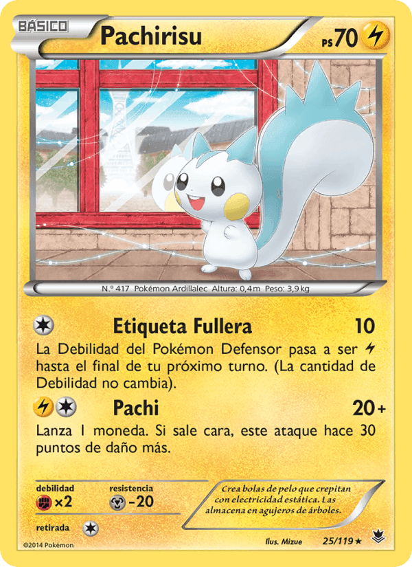 Pachirisu, carta 25 de Fuerzas Fantasmales