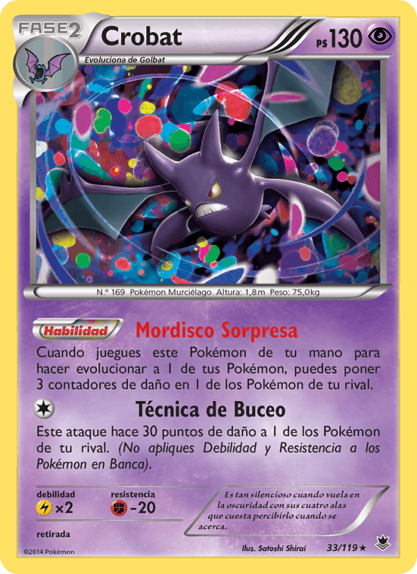 Crobat, carta 33 di Fuerzas Fantasmales