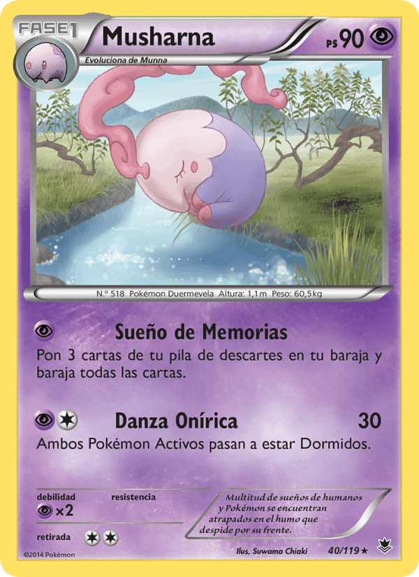 Musharna, carta 40 de Fuerzas Fantasmales