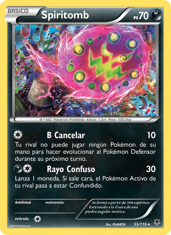 Spiritomb, carte 55 de Fuerzas Fantasmales