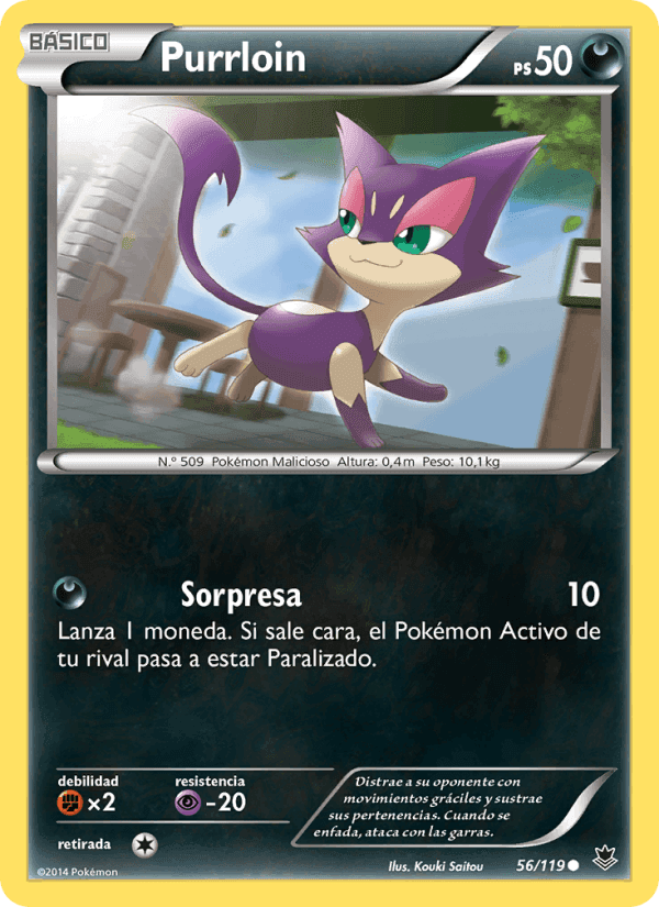 Purrloin, carte 56 de Fuerzas Fantasmales