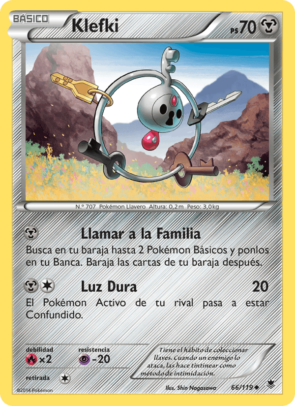 Klefki, carta 66 de Fuerzas Fantasmales