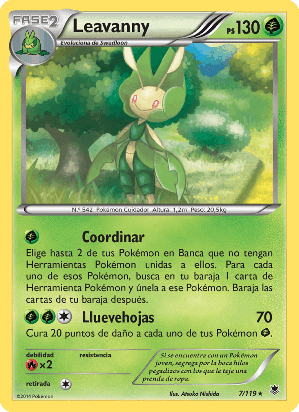Leavanny, carte 7 de Fuerzas Fantasmales