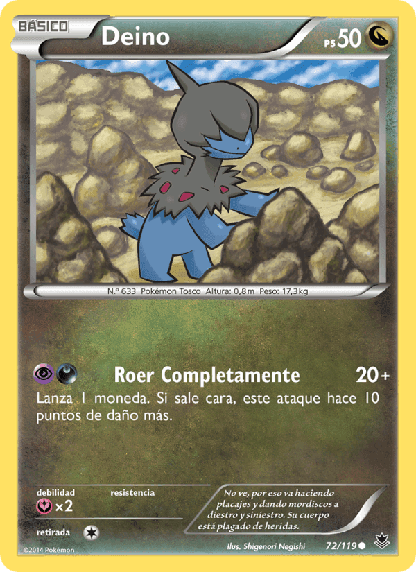 Deino, card 72 from Fuerzas Fantasmales