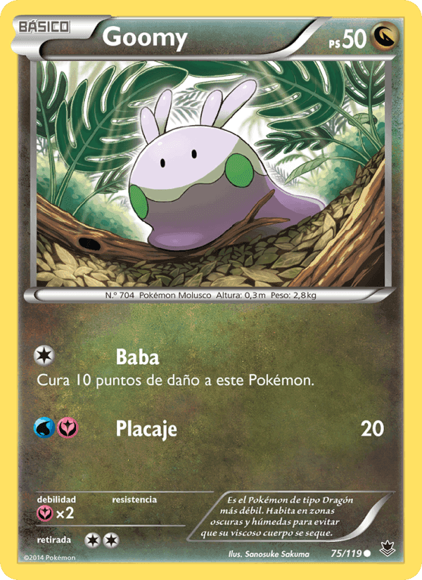 Goomy, carta 75 de Fuerzas Fantasmales