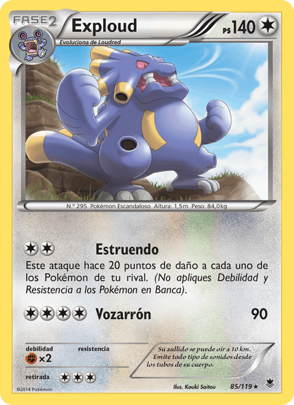 Exploud, card 85 from Fuerzas Fantasmales