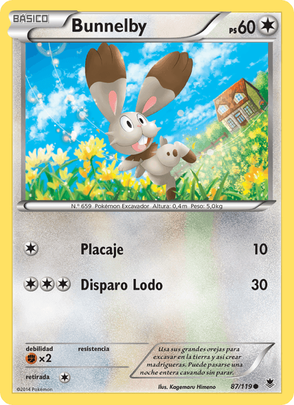 Bunnelby, carta 87 de Fuerzas Fantasmales