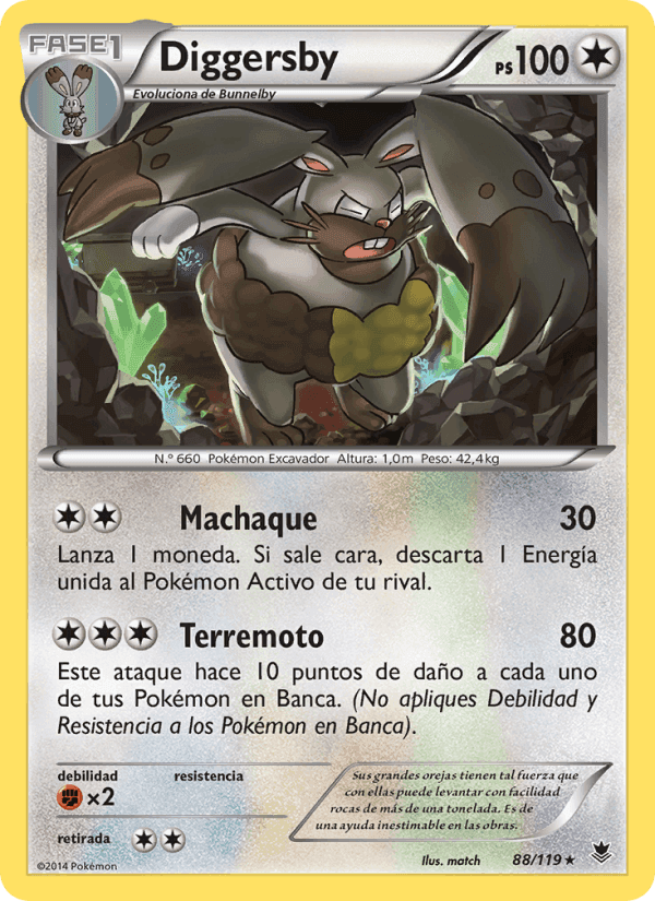 Diggersby, card 88 from Fuerzas Fantasmales