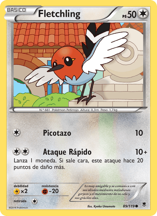 Fletchling, carta 89 di Fuerzas Fantasmales