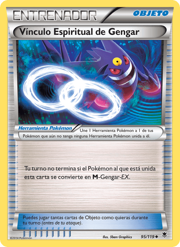 Vínculo Espiritual de Gengar, carta 95 de Fuerzas Fantasmales